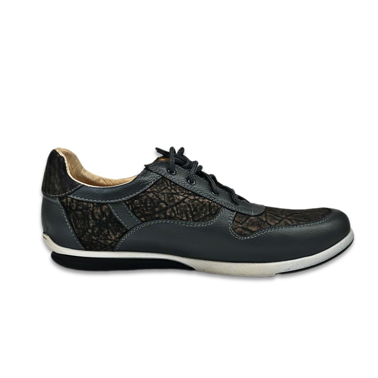 Handcrafted Elephant Leather Sneakers – Premium Exotic Leather Shoes for Men