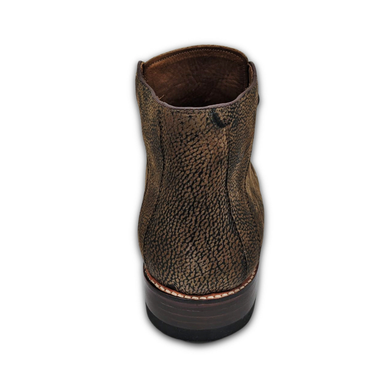 Trekker Giraffe Leather Hide Lace-Up Chukka Boots