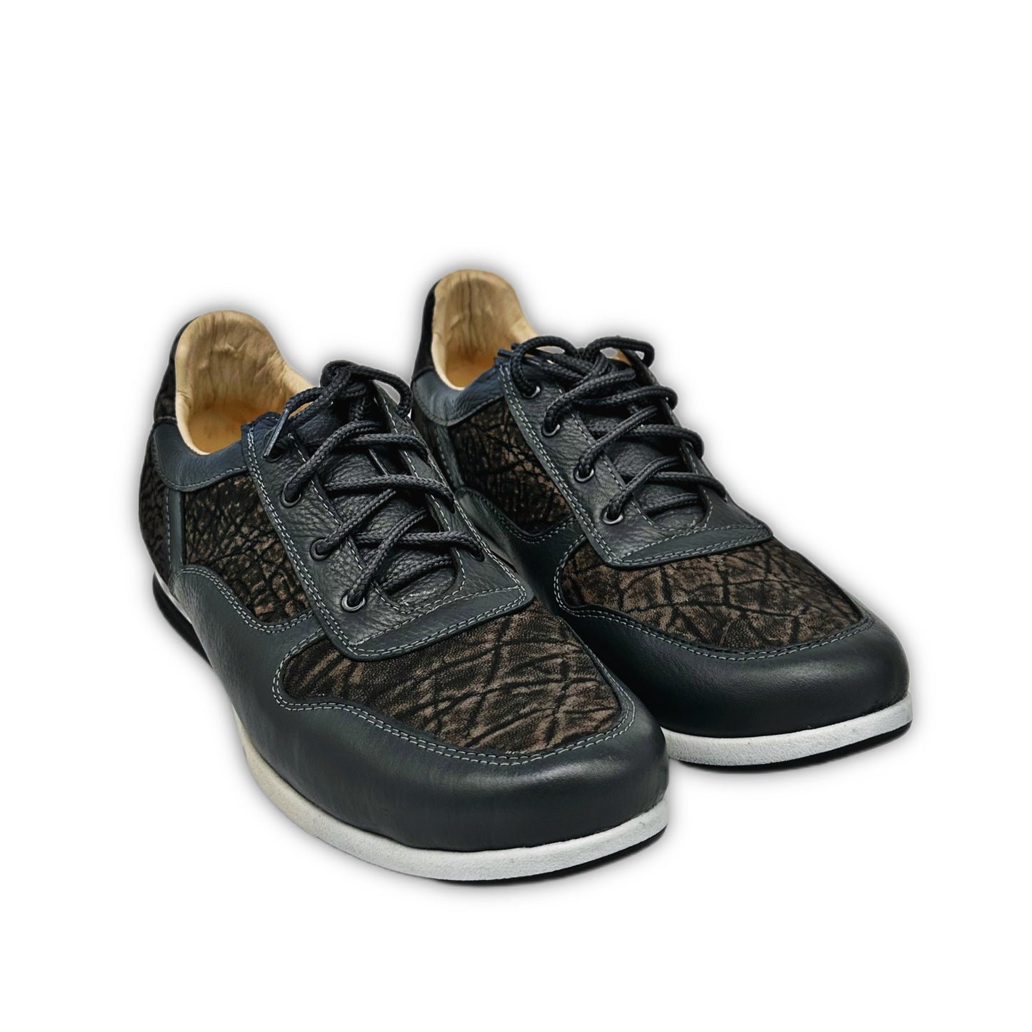 Handcrafted Elephant Leather Sneakers – Premium Exotic Leather Shoes for Men
