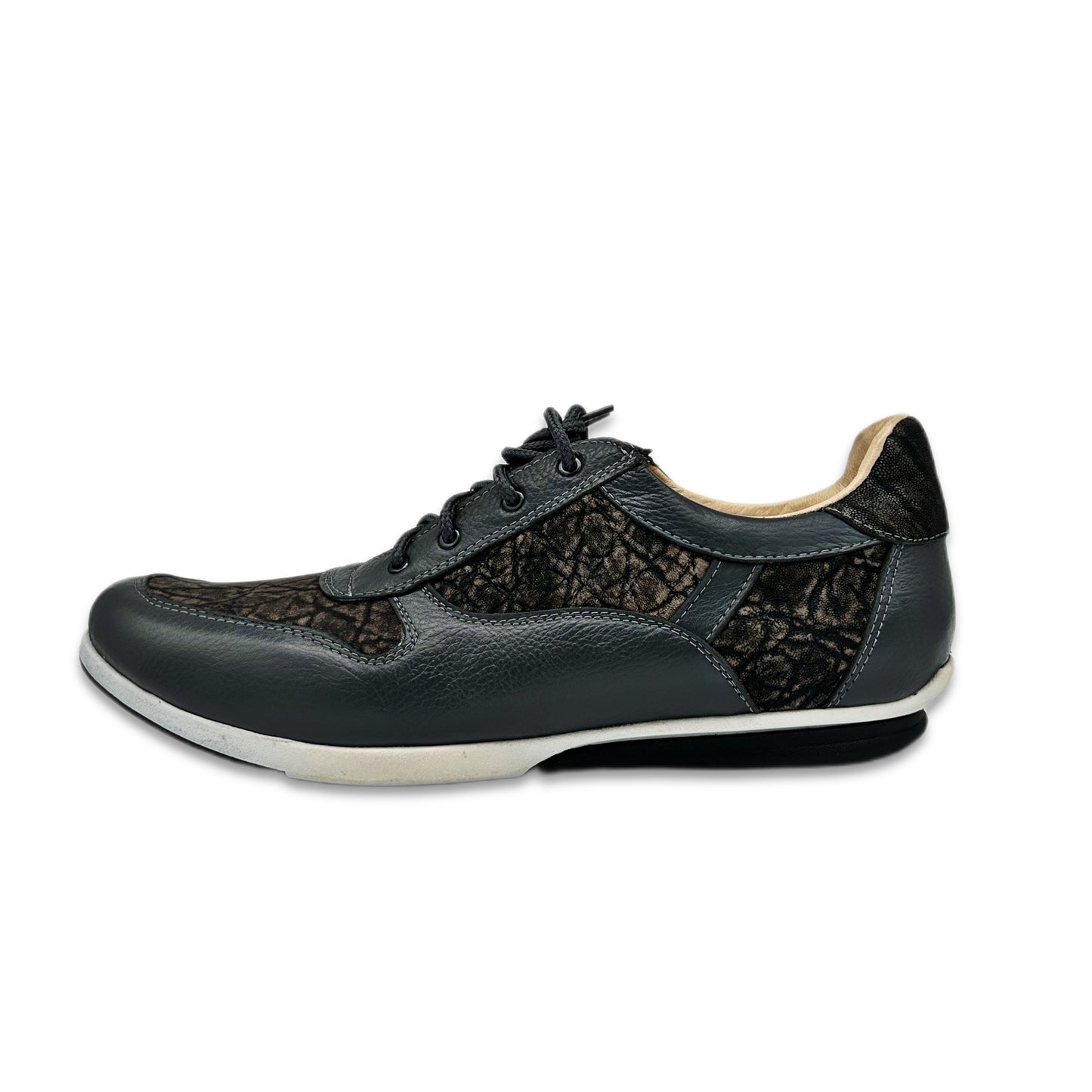 Handcrafted Elephant Leather Sneakers – Premium Exotic Leather Shoes for Men