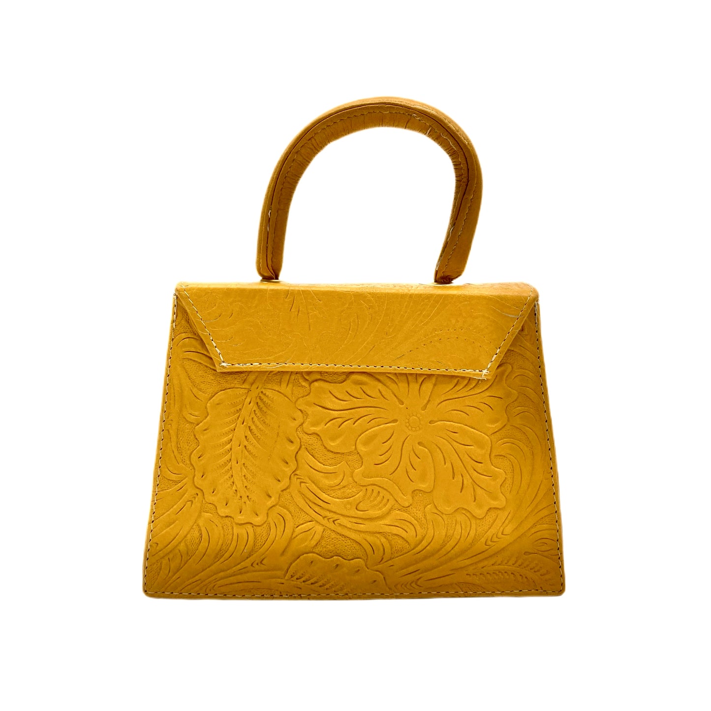 Fleurs Dorées Yellowstone Floral Tooled Leather Purse