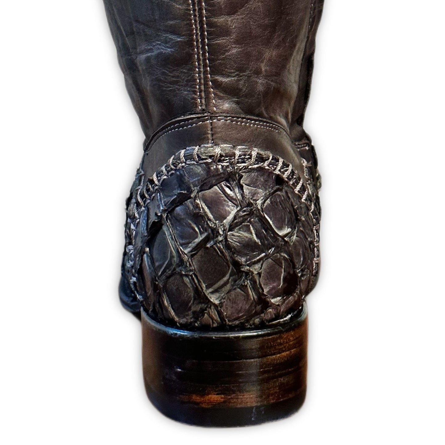 Sobèk's Gunmetal Grey Goodyear Welt Pirarucu Boots
