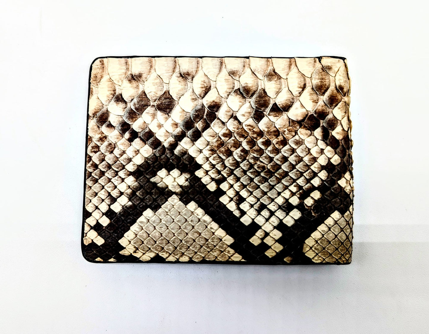 Natural Snakeskin Leather Western Wallet, Bifold Wallet, 6 card slot, Handmade Western Wallet, Cowboy Wallet
