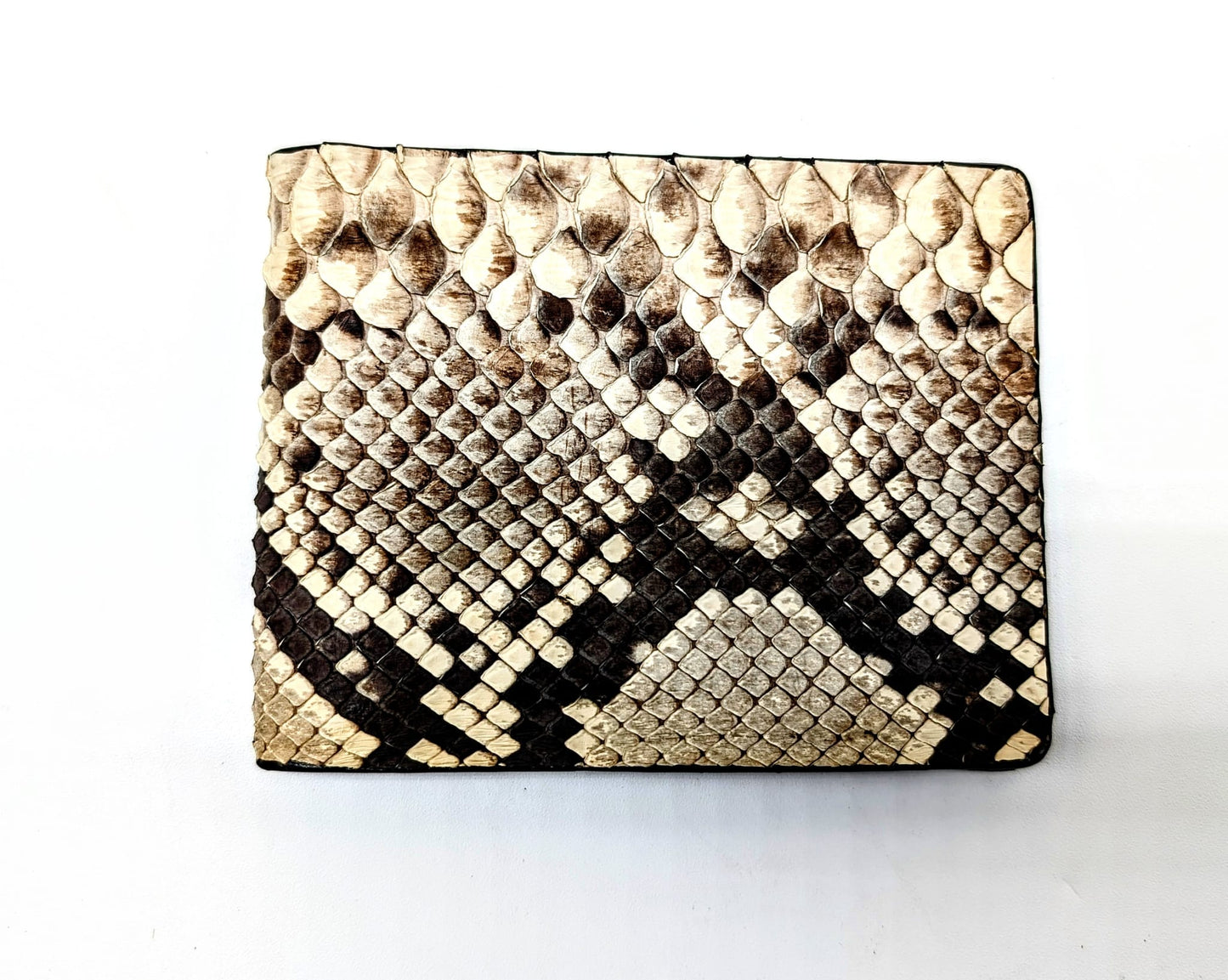 Natural Snakeskin Leather Western Wallet, Bifold Wallet, 6 card slot, Handmade Western Wallet, Cowboy Wallet