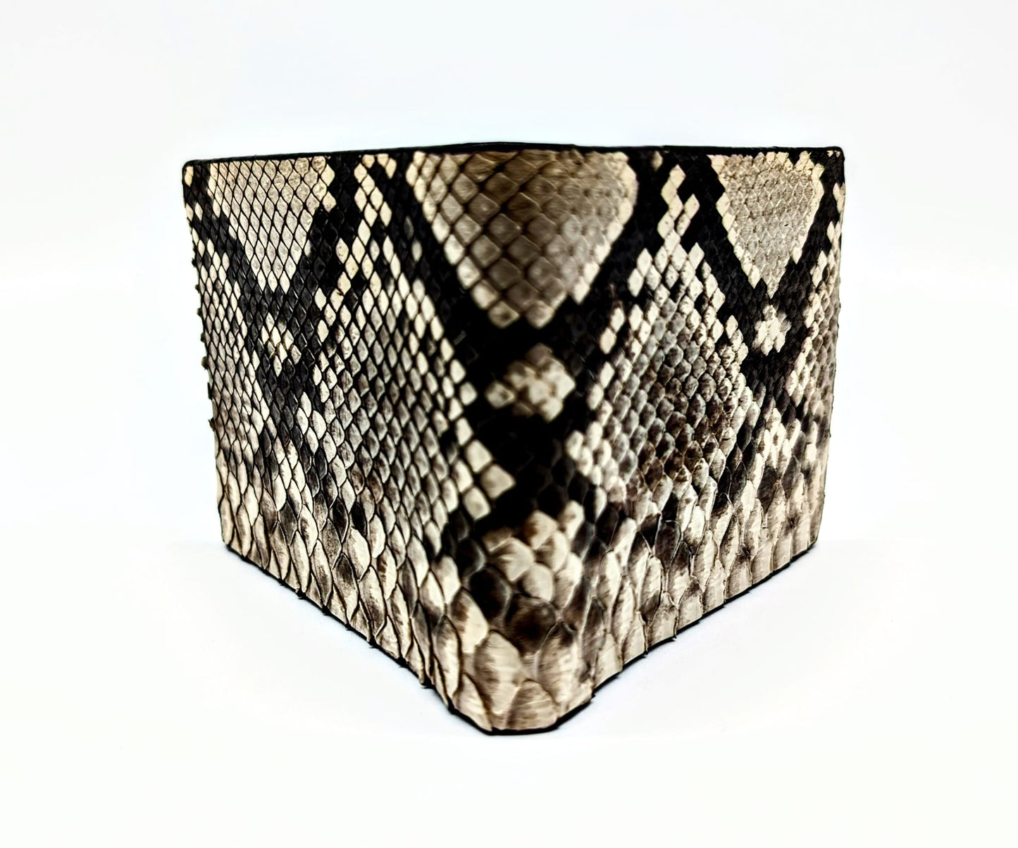 Natural Snakeskin Leather Western Wallet, Bifold Wallet, 6 card slot, Handmade Western Wallet, Cowboy Wallet