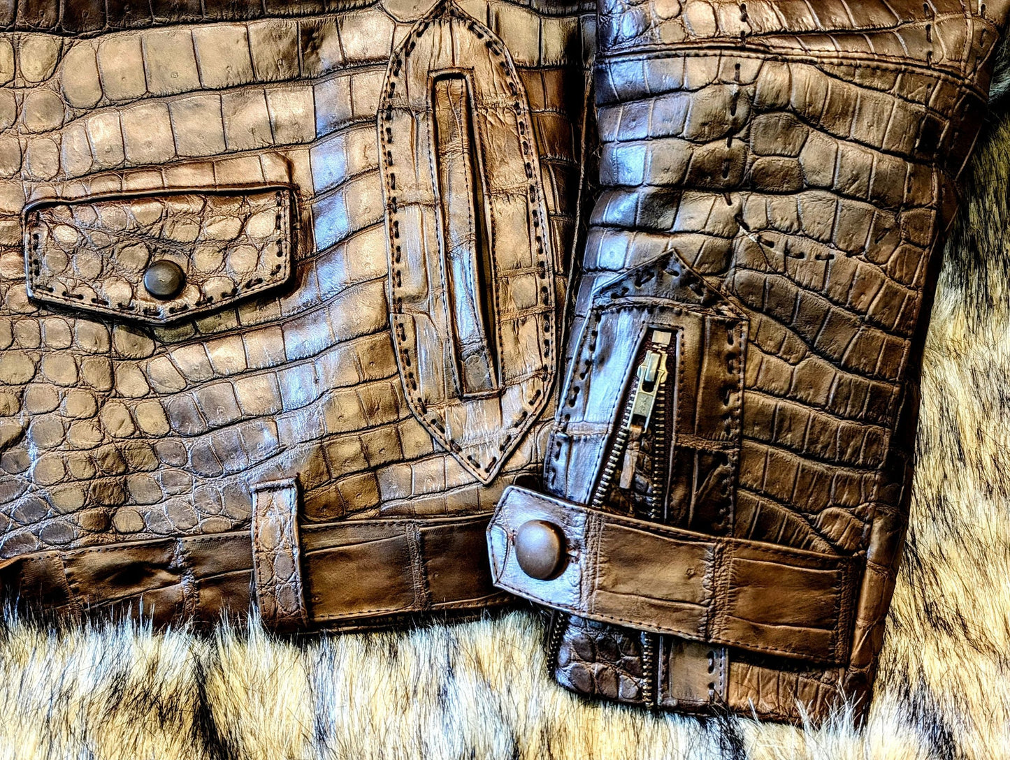Sobek Collector’s Edition | Handmade Alligator Leather Biker Jacket