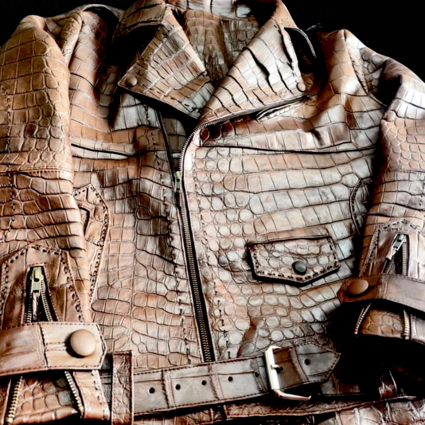Sobek Collector’s Edition | Handmade Alligator Leather Biker Jacket