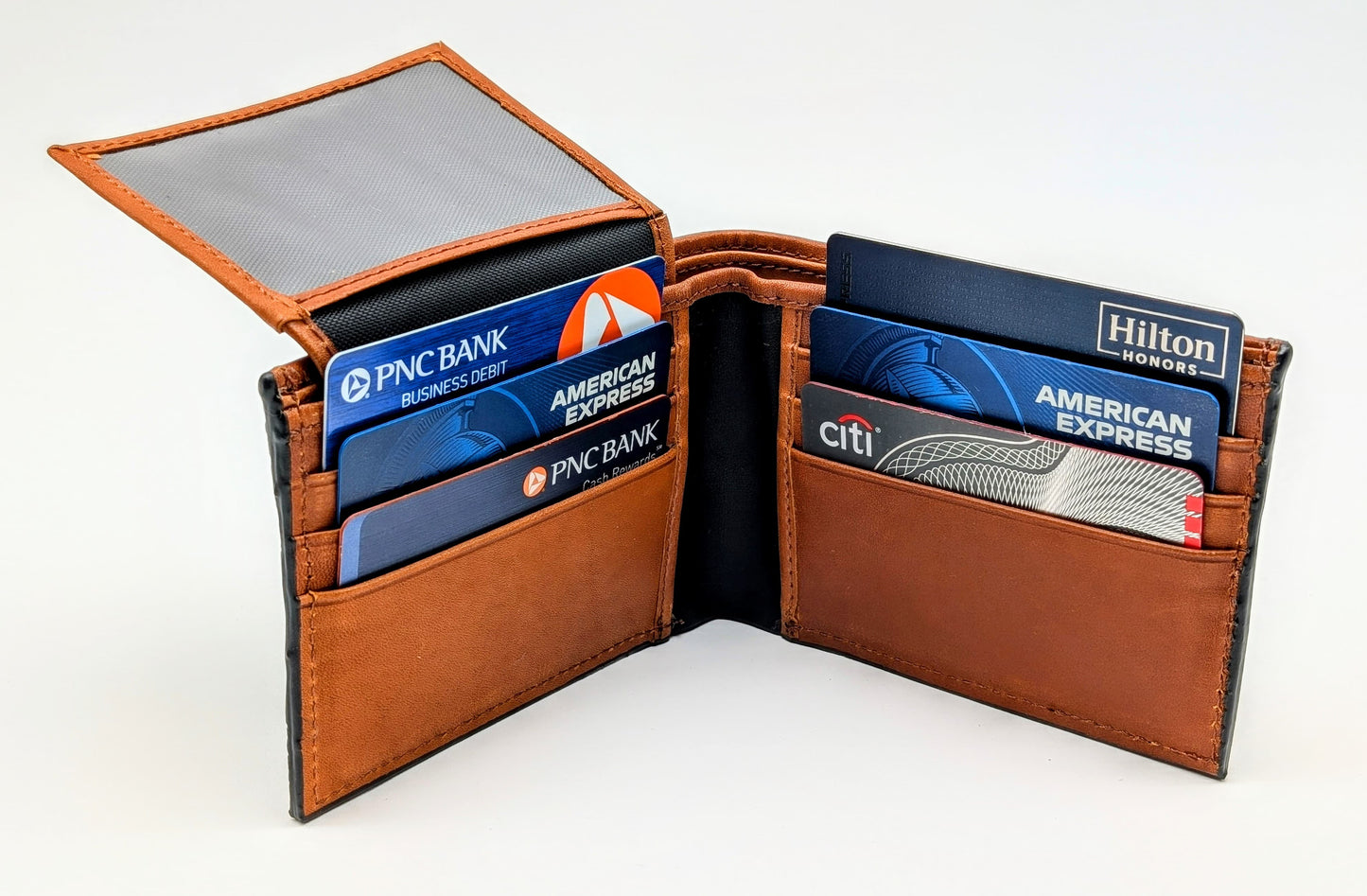 Genuine Ostrich Leg Bifold Wallet – Blue Jean Suede Finish | Handmade by Sobek