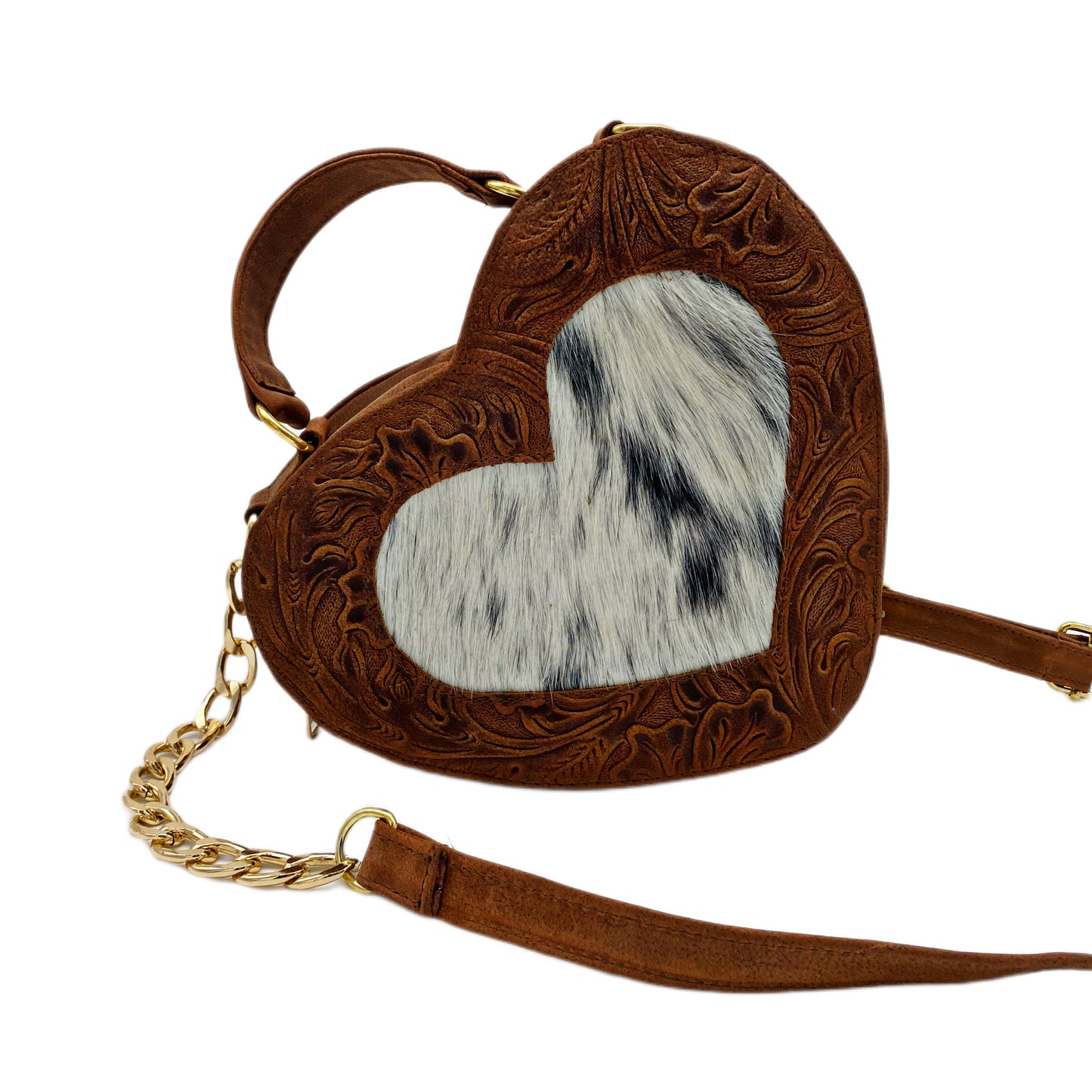 Cuore Fiorito Cowhide Purse