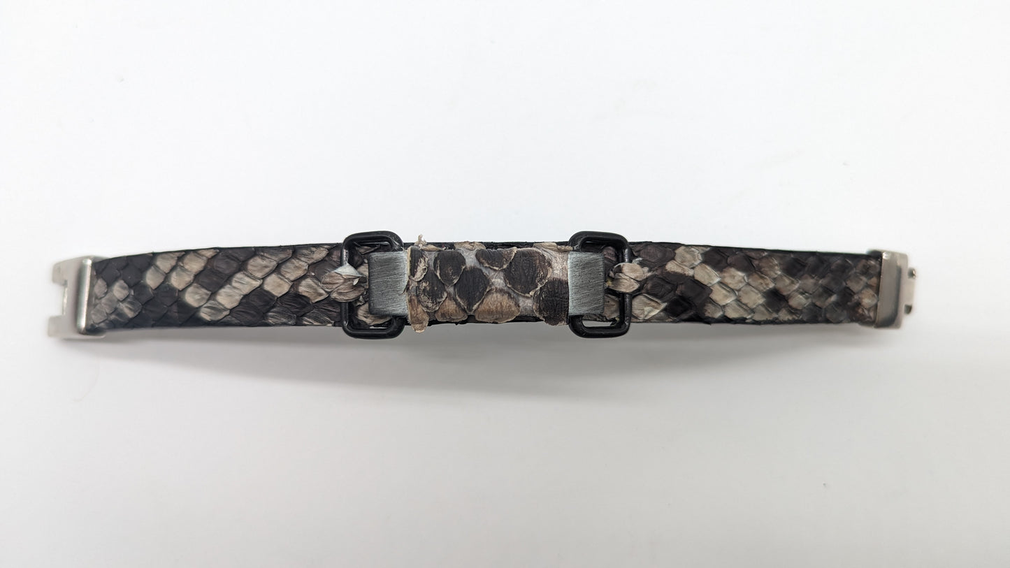 Rustic Snakeskin Bracelet Cuff