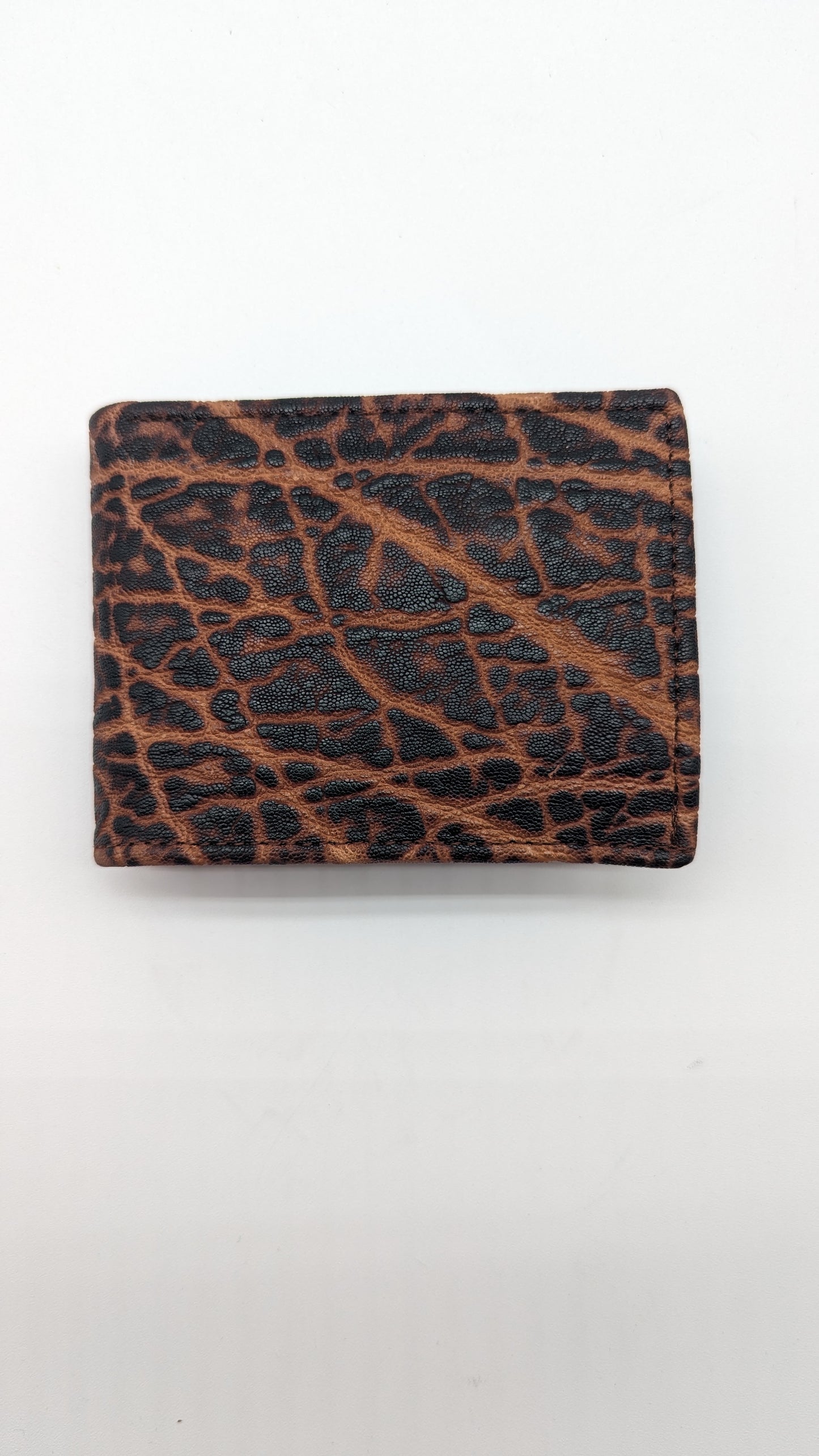 Rustic Brown Elephant Leather Wallet