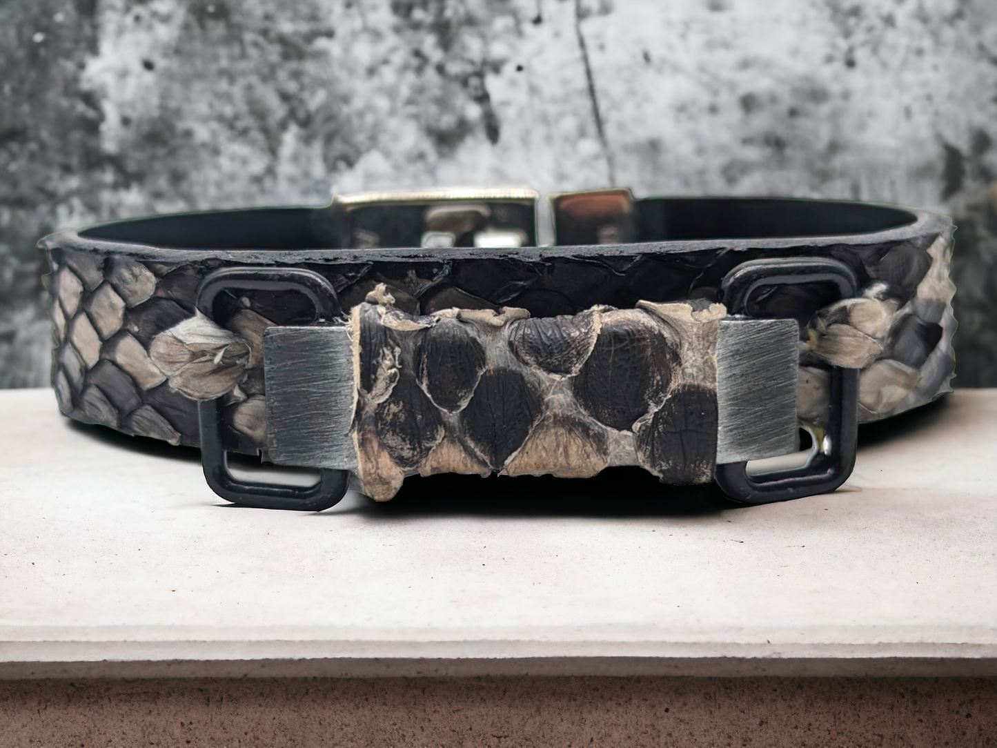 Rustic Snakeskin Bracelet Cuff