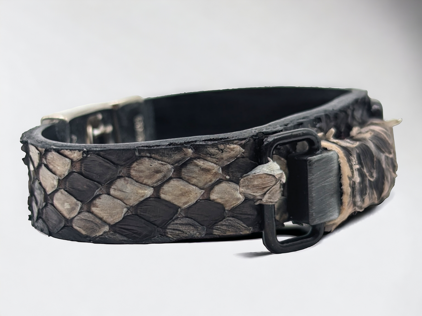 Rustic Snakeskin Bracelet Cuff
