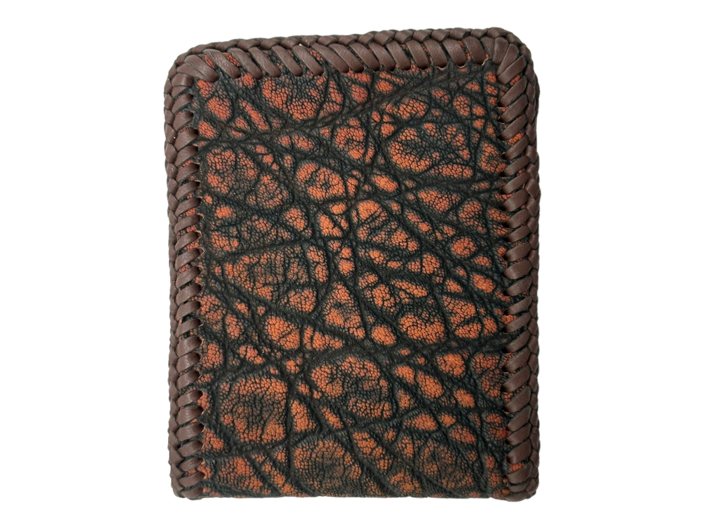 Wood Ember Elephant Leather Wallet