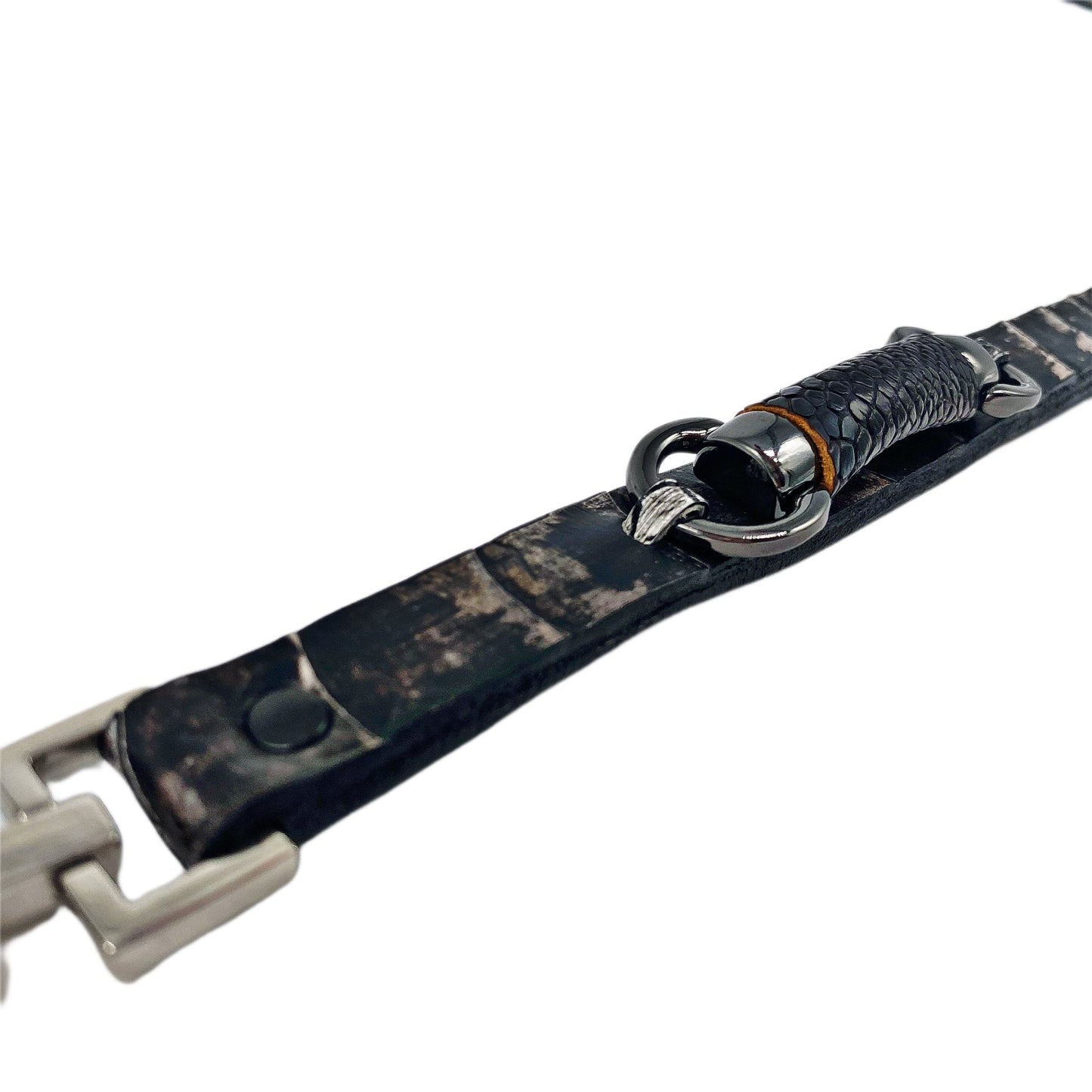 Alligator Argenté Rustic Bracelet - Sobék