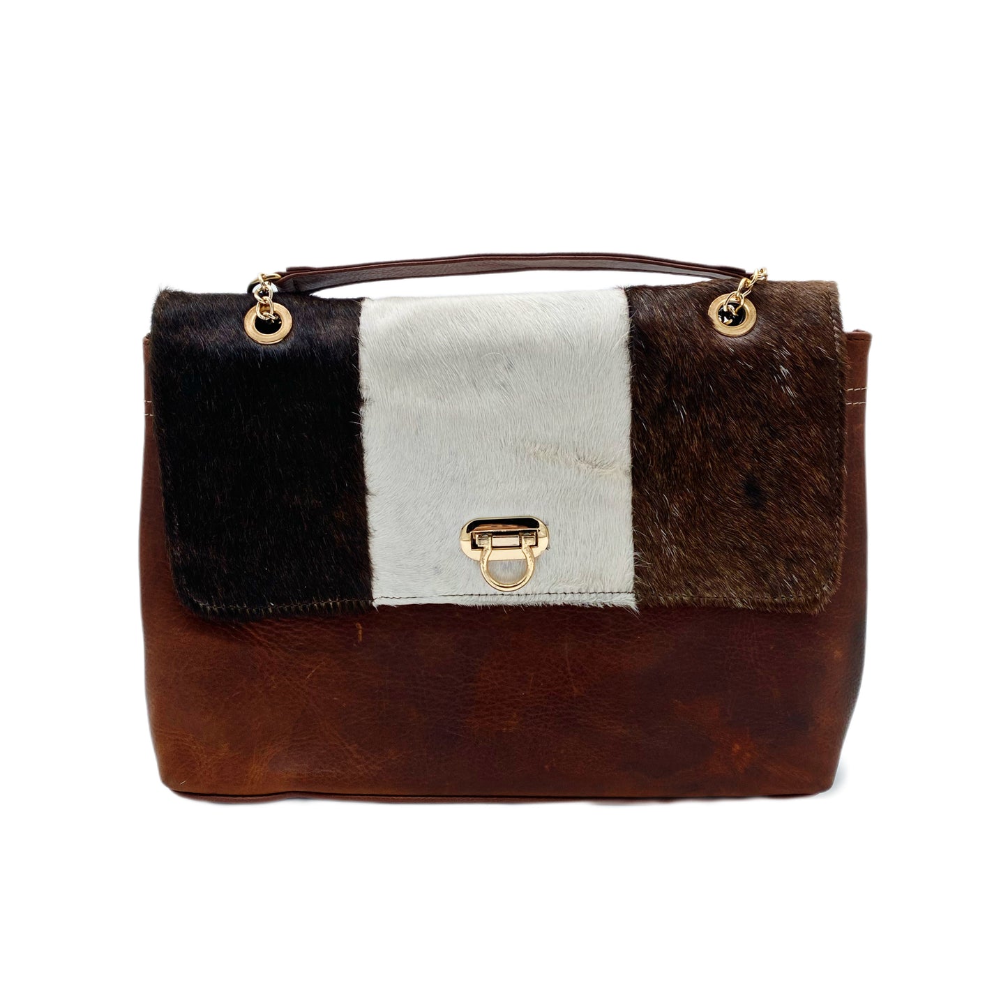 Éclat Tricolore Cowhide Clutch