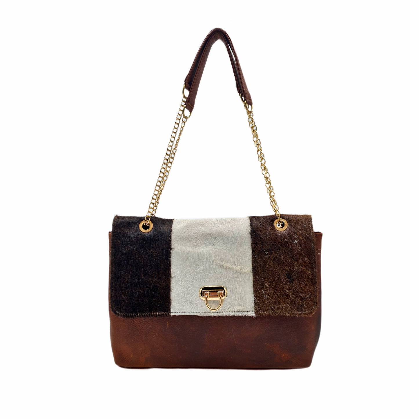 Éclat Tricolore Cowhide Clutch