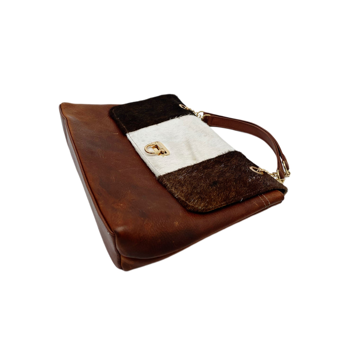Éclat Tricolore Cowhide Clutch