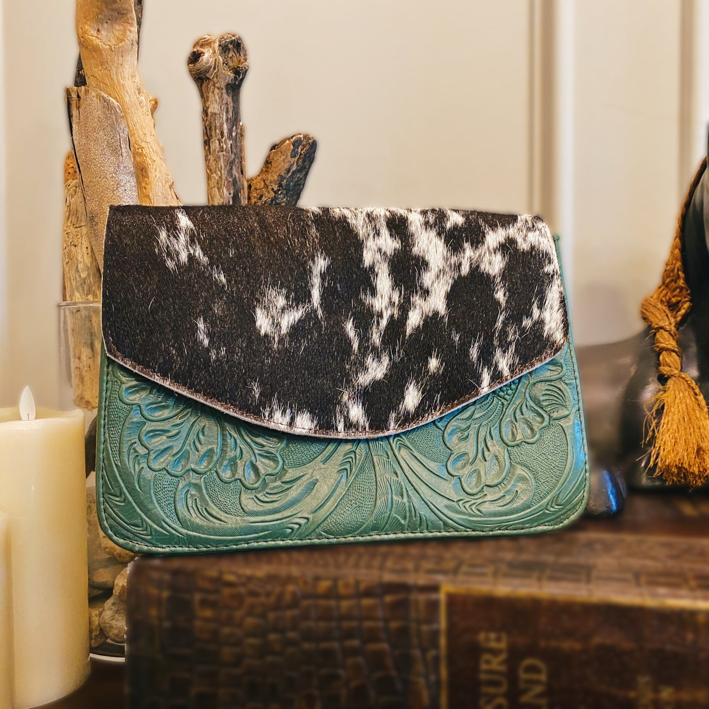 Giardino del Sole Cowhide Crossbody