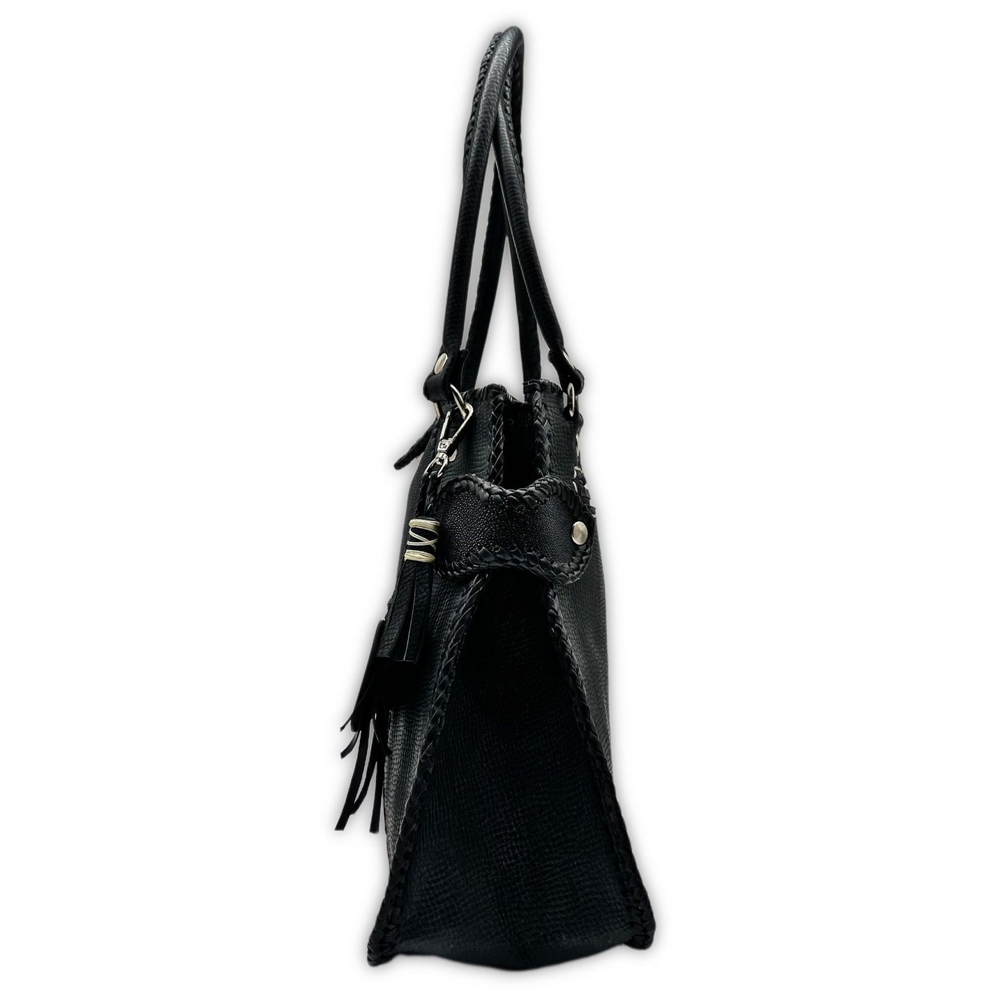 Trifecta Stingray Leather Shoulder Bag