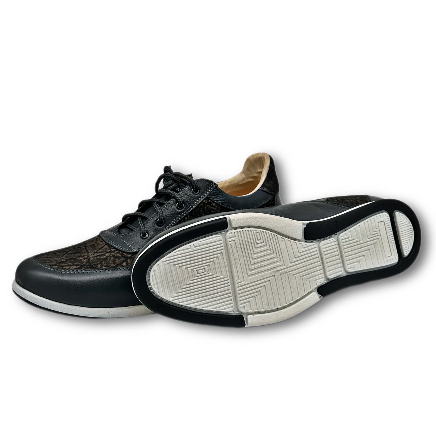 Handcrafted Elephant Leather Sneakers – Premium Exotic Leather Shoes for Men