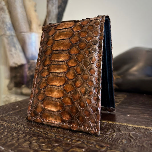 Cognac Python Men's Wallet