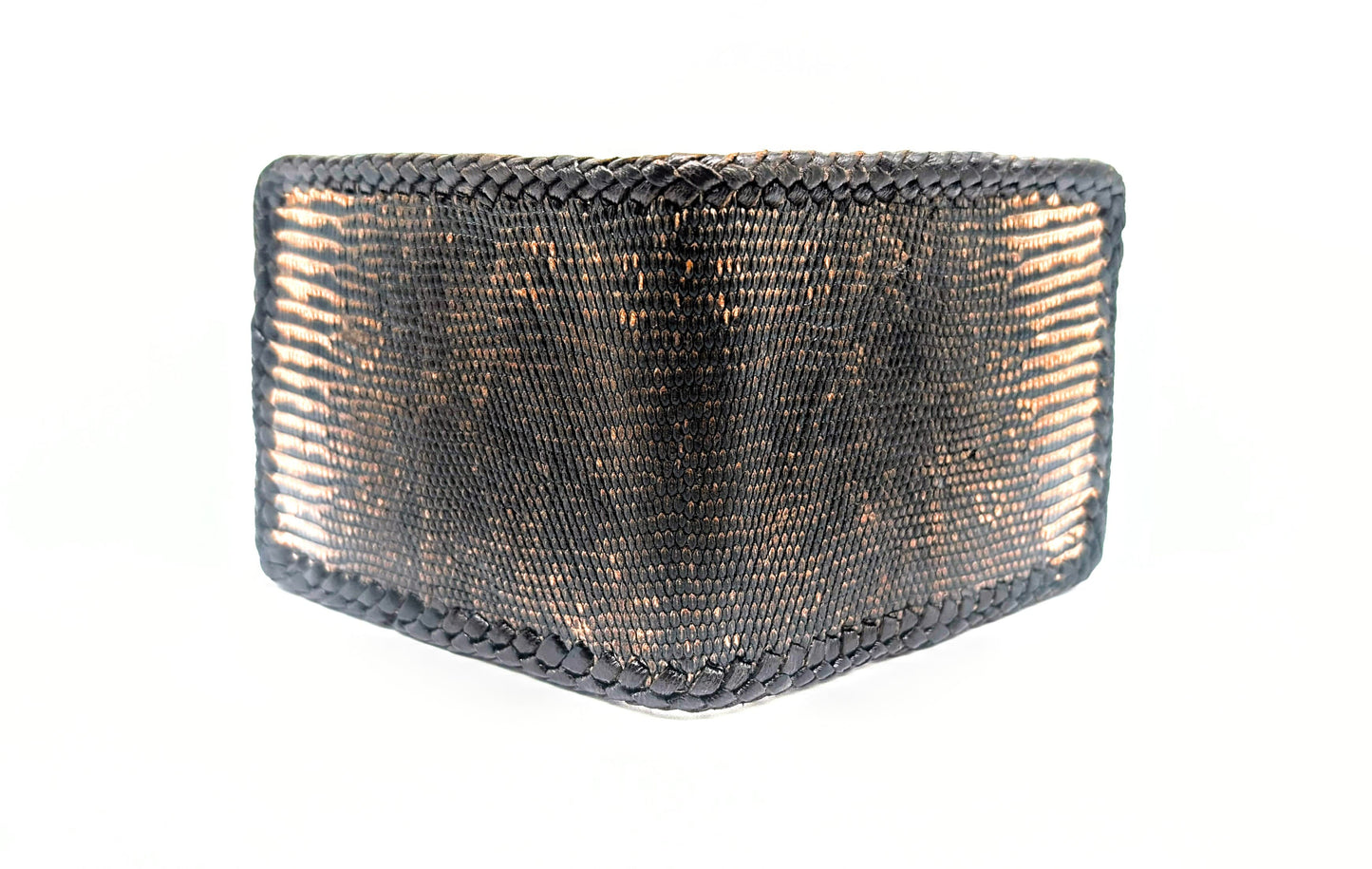 Lizard Leather Whipstitch Bifold Wallet, Bifold, 6 Card  Slot, Cowboy Western Wallet, Men's Wallet, Leather Wallet