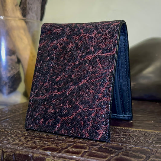 Red Wine Elephant Leather Wallet