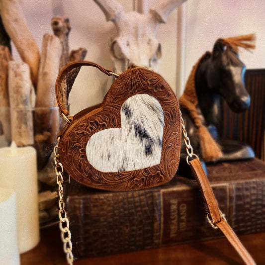 Cuore Fiorito Cowhide Purse