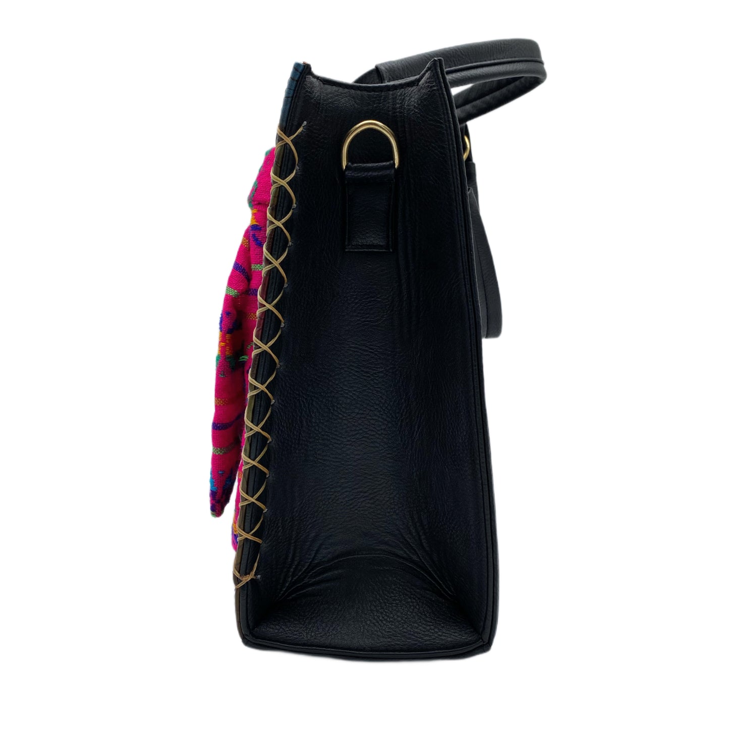 Elevé Floral Painted Tooled Leather Tote