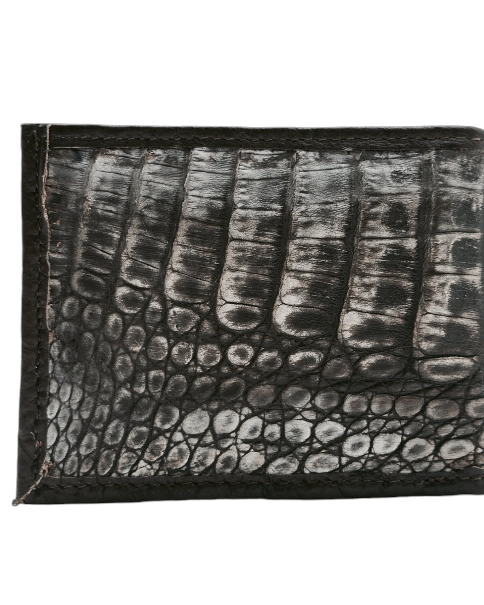 Nobuck Brown Alligator Wallet