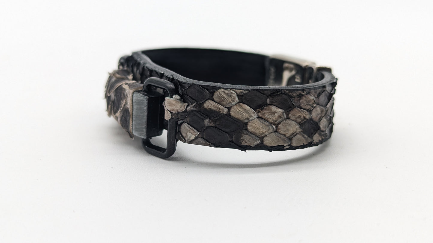 Rustic Snakeskin Bracelet Cuff