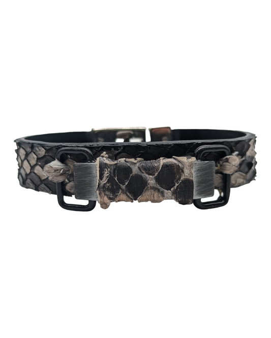 Rustic Snakeskin Bracelet Cuff