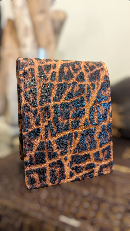Rustic Brown Elephant Leather Wallet