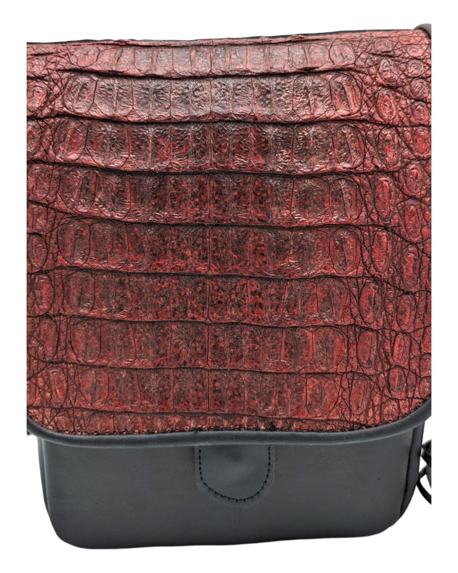 Alligator Hornback Leather Messenger Bag - Sobék
