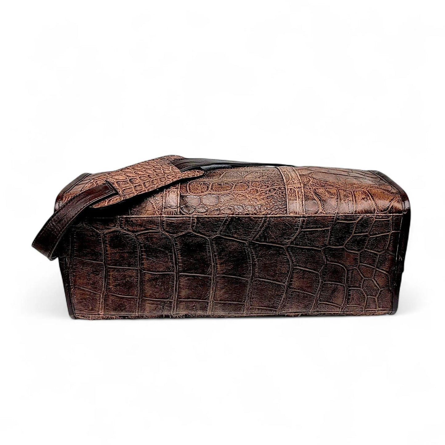 Genuine Full Alligator Leather Duffel Bag – Luxury Travel Weekender