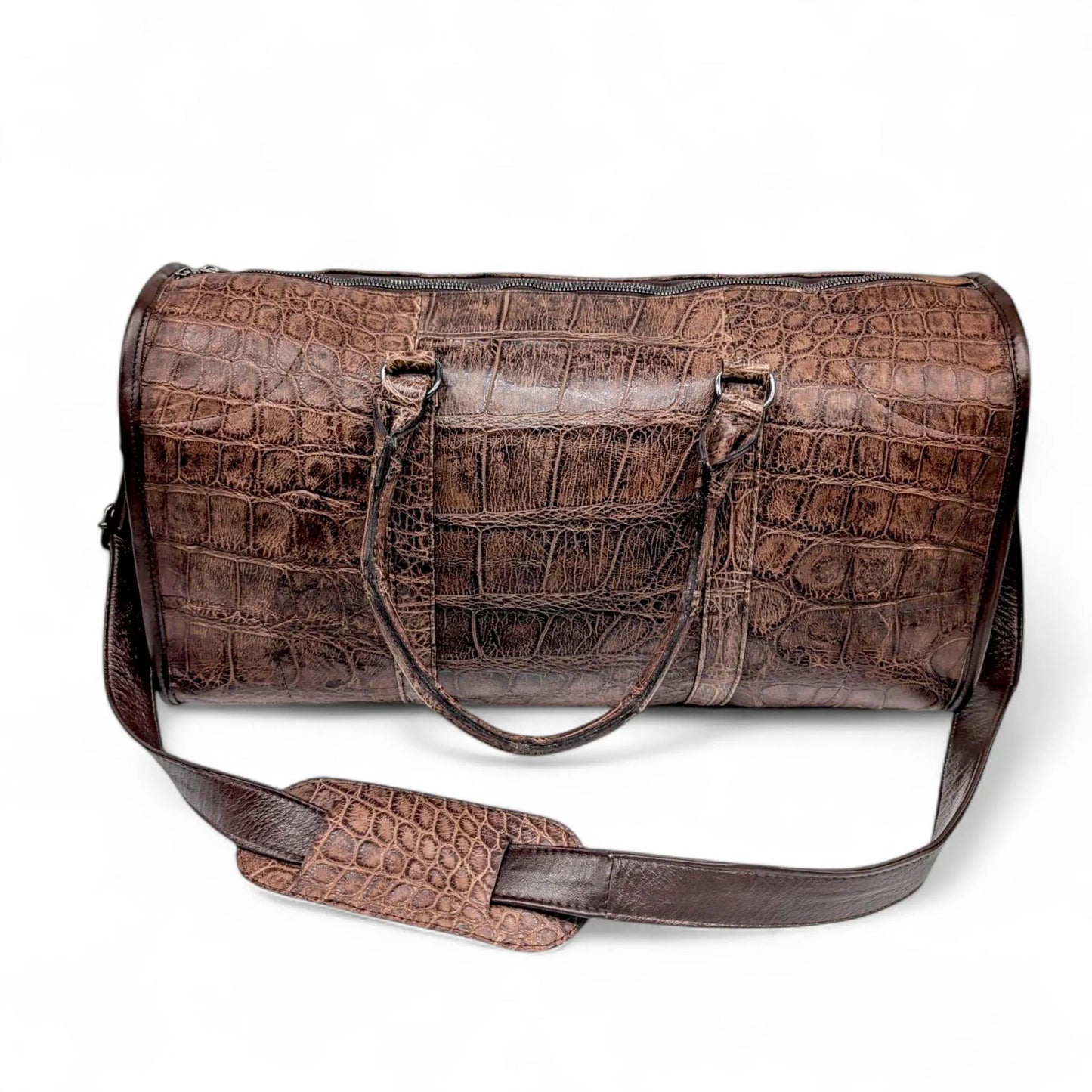 Genuine Full Alligator Leather Duffel Bag – Luxury Travel Weekender
