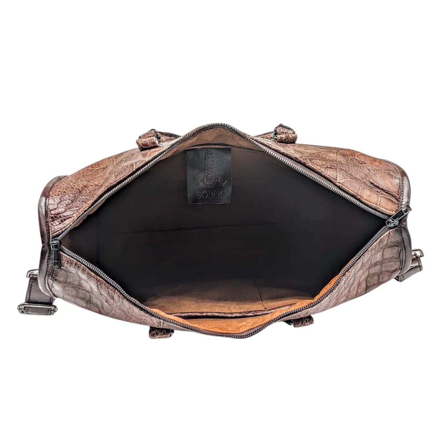 Genuine Full Alligator Leather Duffel Bag – Luxury Travel Weekender