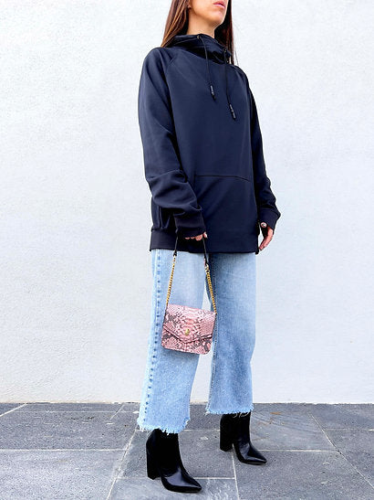 Snakeskin Nano Crossbody Clutch Bag