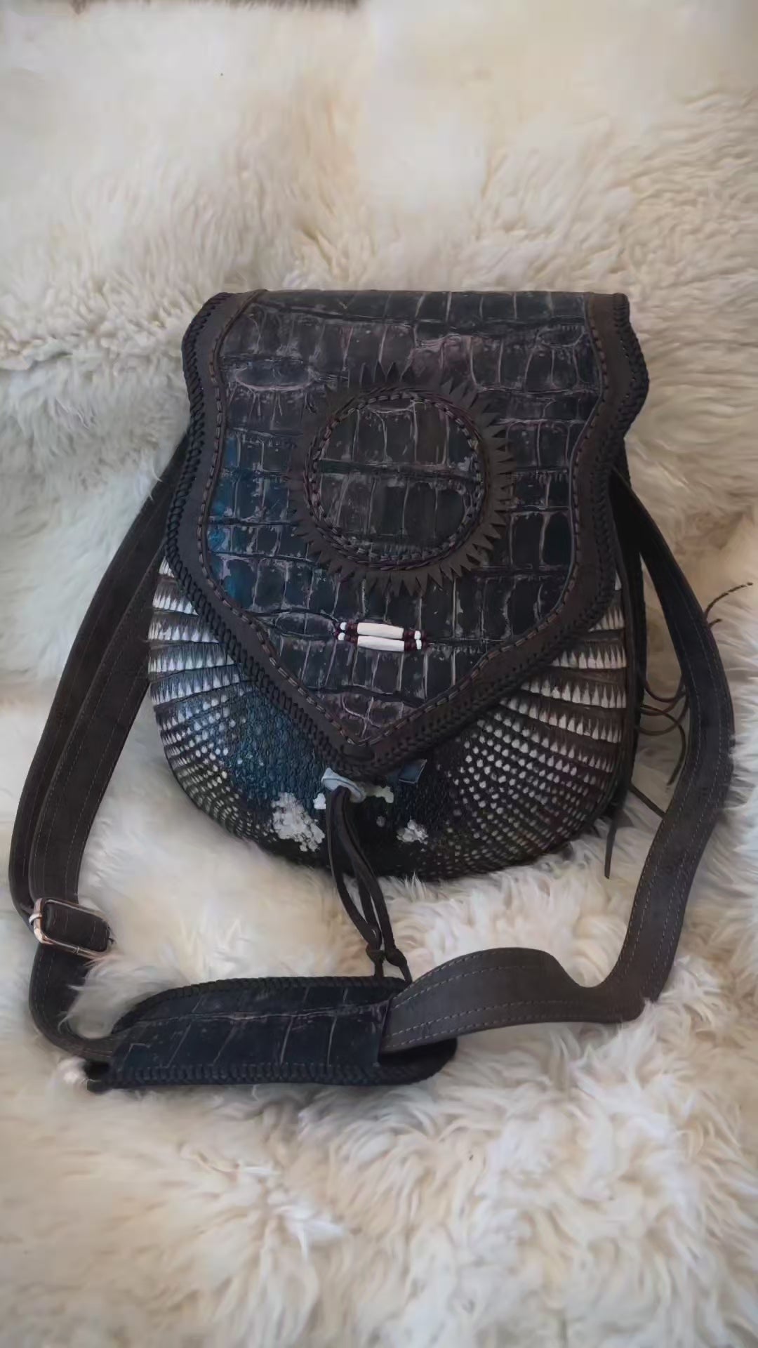 armadillo bohemian bag