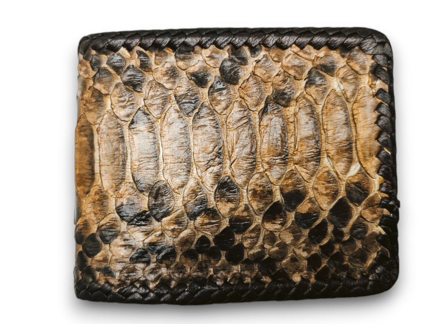 Cowboy Snakeskin Leather Western Wallet, Handmade Western Whipstitch Design, Bifold Wallet, Handmade Western Wallet, Cowboy Wallet