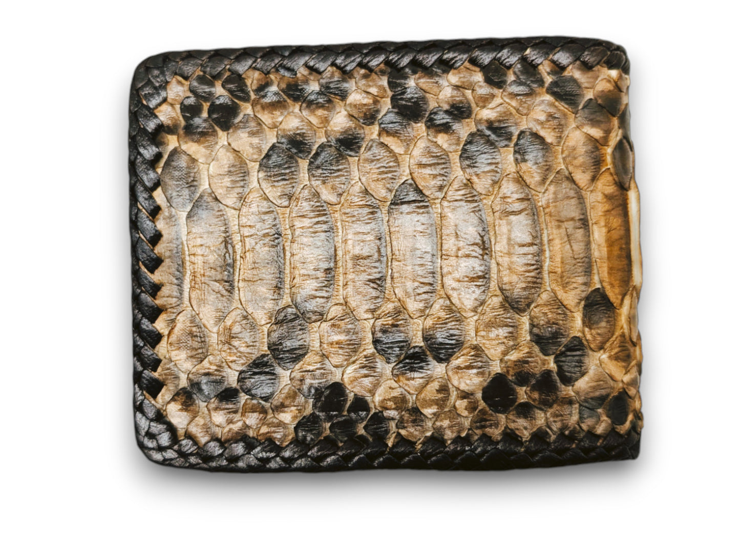 Cowboy Snakeskin Leather Western Wallet, Handmade Western Whipstitch Design, Bifold Wallet, Handmade Western Wallet, Cowboy Wallet