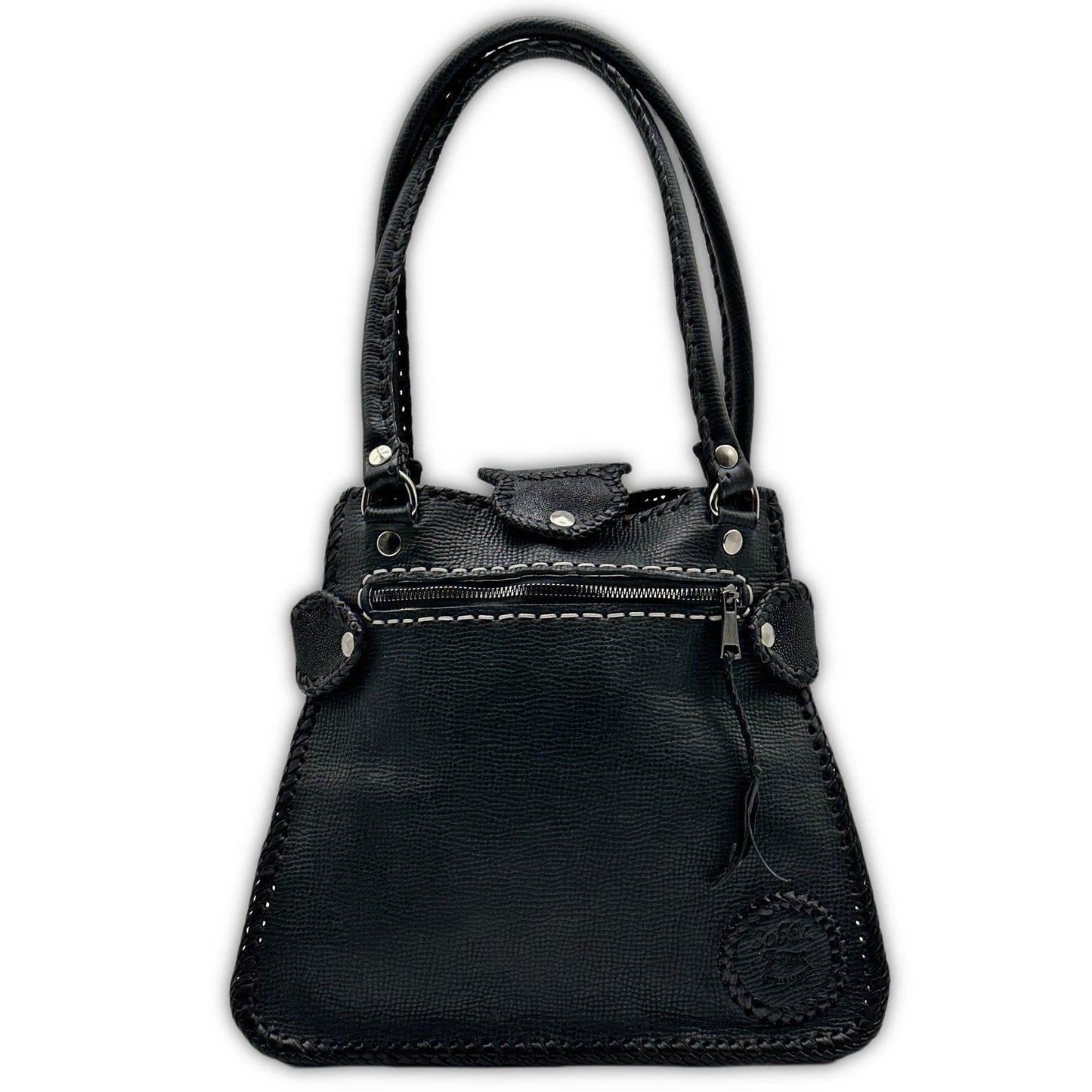 Trifecta Stingray Leather Shoulder Bag